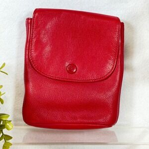 Osgood Marley Red Leather Crossbody Bag Small Phone Holder Purse Minimalist